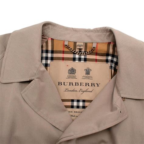 Burberry The Brighton Stone Cotton Gabardine Car Coat 